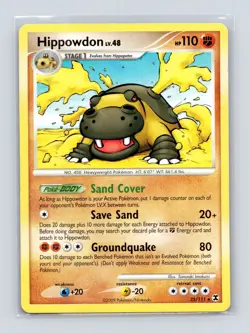 Pokemon TCG Hippowdon 25/111 Rising Rivals Normal MP - Image 1