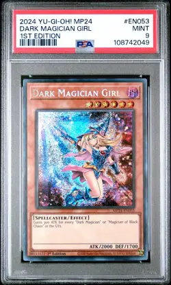 2024 Yu-gi-oh! Dark Magician Girl MP24-EN053 Prismatic PSA 9 Mint - Image 1