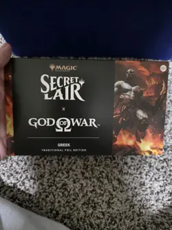 MTG Secret Lair PlayStation God Of War Greek Foil Edition SEALED - Image 1