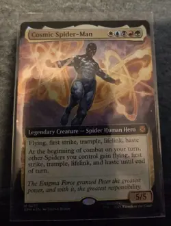MTG Cosmic Spider-Man 0271 Foil (Extended Art) Marvel's Spider-Man NM SPM - Image 2