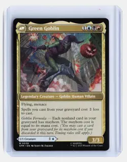 Norman Osborn / Green Goblin MTG Marvel's Spider-Man #39 Mythic Rare Dual - Image 1