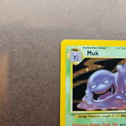 Muk 13/62 Pokemon Fossil Holo Rare Card - LP - Image 2