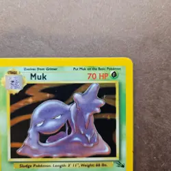Muk 13/62 Pokemon Fossil Holo Rare Card - LP - Image 3