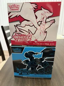 Pokemon Center Black Bolt and White Flare ETB Pokemon TCG - Factory Sealed - Image 2