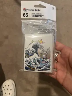 Great Wave Pikachu & Friends TCG 65 Sleeves Pokemon Center Exclusive SEALED! - Image 1