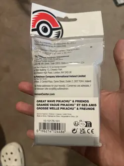 Great Wave Pikachu & Friends TCG 65 Sleeves Pokemon Center Exclusive SEALED! - Image 2