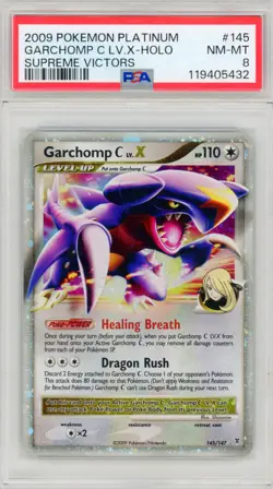 Garchomp C LV.X #145 PSA 8 Supreme Victors Pokemon Card - Image 1