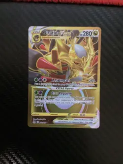Pokemon TCG Giratina VSTAR 212/196 Gold Secret Rare 2022 Lost Origin NM - Image 1