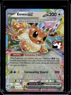 Pokemon Prize Pack Series Cards Eevee ex 075/131 - Image 1