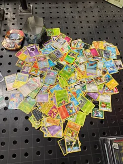 Pokemon bulk old card lot Rares w HOLO Box Large lot excellent condition! - Image 1