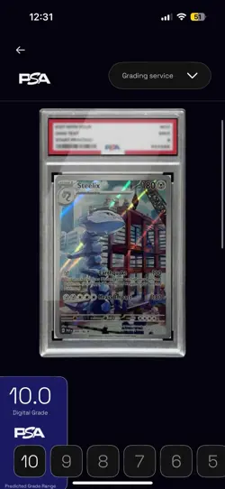 Pokemon TCG Steelix Paradox Rift Holo Card 208/182 Illustration Rare, Near Mint - Image 4