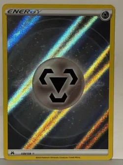 Metal Energy (Texture Full Art) 159/159 Crown Zenith NM Pokemon Fast Shipping - Image 1