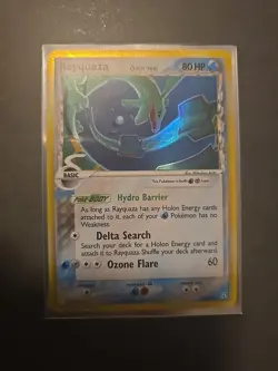 Pokemon TCG Rayquaza Delta Species Holo Rare Card 16/110 EX Holon Phantoms - Image 1