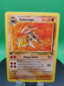 Kabutops 24/62 1st Edition Fossil Non Holo Rare 1999 English Pokemon Card WoTC - Image 1