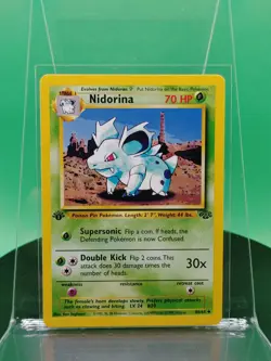Nidorina 40/64 1st Edition Jungle Set Uncommon 1999 English Pokemon Card WoTC - Image 1