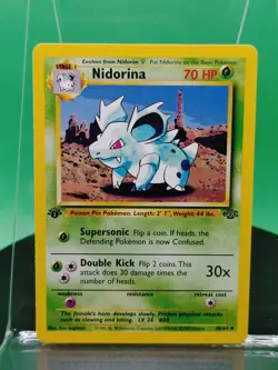 Nidorina 40/64 1st Edition Jungle Set Uncommon 1999 English Pokemon Card WoTC - Image 3