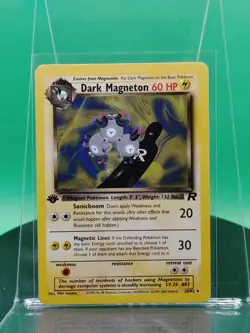 Dark Magneton 28/82 1st ED Team Rocket Non Holo Rare 2000 English Pokemon WoTC - Image 1
