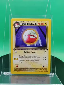 Dark Electrode 34/82 1st ED Team Rocket Uncommon 2000 English Pokemon Card WoTC - Image 1