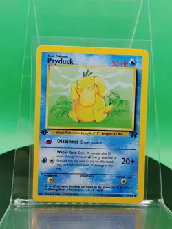 Psyduck 65/82 1st Edition Team Rocket Common 2000 English Pokemon Card WoTC - Image 1
