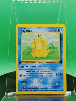 Psyduck 65/82 1st Edition Team Rocket Common 2000 English Pokemon Card WoTC - Image 3