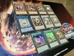 Yugioh! NM Yummy Deck Core JUSH-EN (Collector’s Rare) & Marshmao (Secret Rare) - Image 1