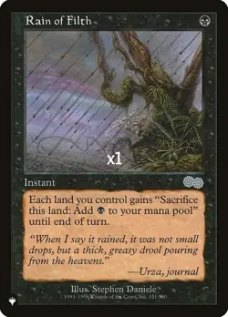 Rain of Filth NM The List MTG Magic the Gathering Black English Card - Image 1