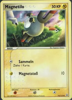 Pokemon Karte Trading Card Game Ex Delta Species Nr. 74/113 Magnetilo - Image 1