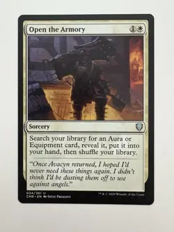 Open the Armory MTG Magic the Gathering Card NM Near Mint CMR - Image 1