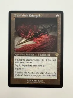 Blackblade Reforged Retro Frame MTG Magic the Gathering Card NM Near Mint BRR - Image 1