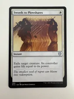 Swords to Plowshares MTG Magic the Gathering Card NM Near Mint MIC - Image 1