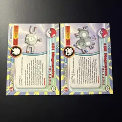 #81 Magnemite/#82 Magneton Pokemon Topps Holo foil Card - Blue Logo - Image 2