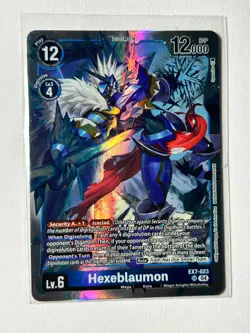 Digimon Hexeblaumon Liberator Card EX7-023 SR - Image 1