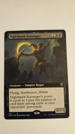 Nighthawk Scavenger Extended Art NM/M MTG Zendikar Rising Magic the Gathering - Image 1