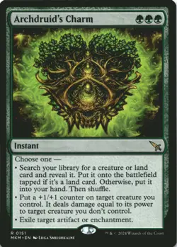 MTG Archdruid's Charm Normal NM Murders at Karlov Manor Magic 151 - Image 1