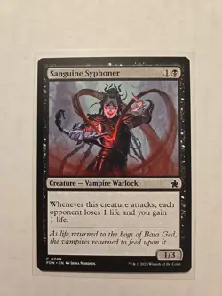 Sanguine Syphoner - Foundations - LP - Common - Creature - MTG Magic - Image 1