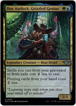 MTG Outlaws of Thunder Junction Doc Aurlock, Grizzled Genius Foil (Uncommon) - Image 2
