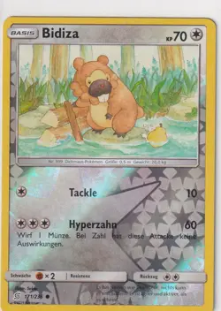 Pokemon Karte Bund der Gleichgesinnten Nr 171/236 Bidiza Reverse Holo deutsch - Image 1