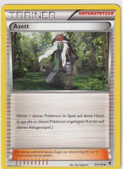 Pokemon Karte XY Phantomkrafte Nr. 91/119 Azett deutsch - Image 1