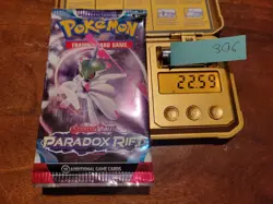 22.59g (Heavy for Lot) Paradox Rift Pokemon Booster Pack - Sealed #306 - Image 1