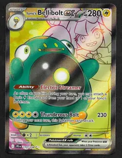 Ionos Bellibolt ex 172/159 Pokemon Journey Together Ultra Rare Full Art - Image 1