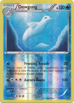 Dewgong - 16/124 - Uncommon - Reverse Holo LP, English Pokemon Fates Collide - Image 1