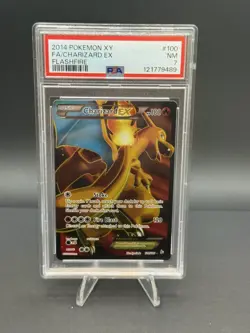 2014 Pokemon XY FA Charizard EX Flashfire #100/106 PSA 7 Near Mint NM LOW POP - Image 1