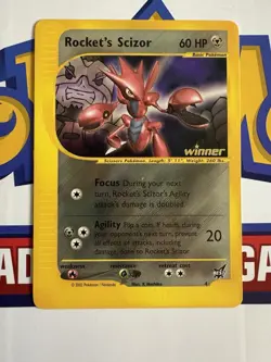 2003 Pokemon Rocket's Scizor #4 Best Of Game Winner WOTC Promo - Image 1