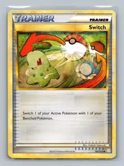 Pokemon TCG Switch 102/123 HeartGold SoulSilver Normal HP - Image 1