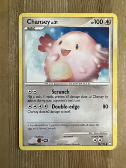 Chansey - 76/123 - Common HP, English Pokemon Mysterious Treasures - Image 1
