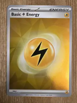 Pokemon TCG - Holo Lightning Energy - SVE012 - Prismatic Evolutions - Near Mint - Image 1