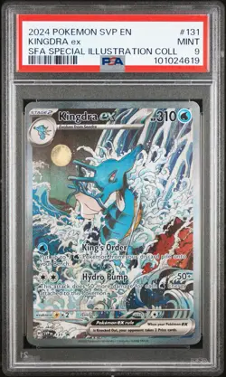 2024 POKEMON SVP EN-SV BLACK STAR PROMO #131 KINGDRA EX PSA 9 - Image 2