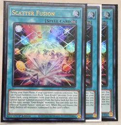 Yugioh! 3x Scatter Fusion MP23-EN140 Ultra Rare 1st Ed NM - Image 1