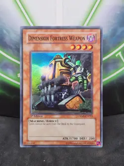 Yugioh Dimension Fortress Weapon CRMS-EN033 Super Rare 1st Edition NM - Image 1