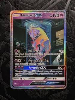 NM/Mint Mewtwo GX 78/73 Shining Legends Alt Art Secret Rare Pokemon Card - Image 1